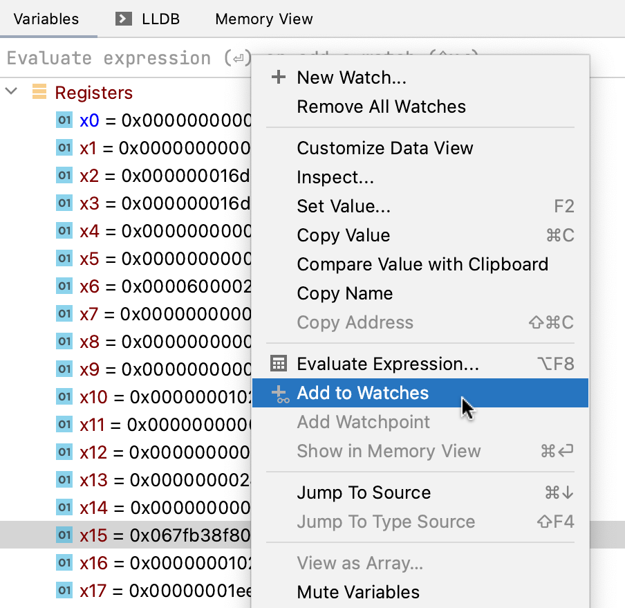 Adding a value to register Adding a value to register