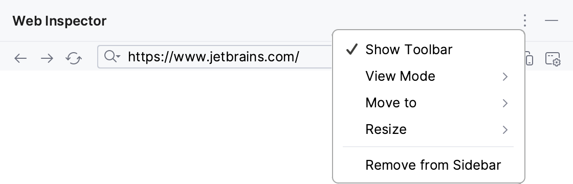 View settings configuration