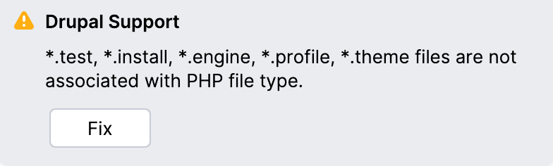 Associate Drupal files with the PHP file type Associate Drupal files with the PHP file type