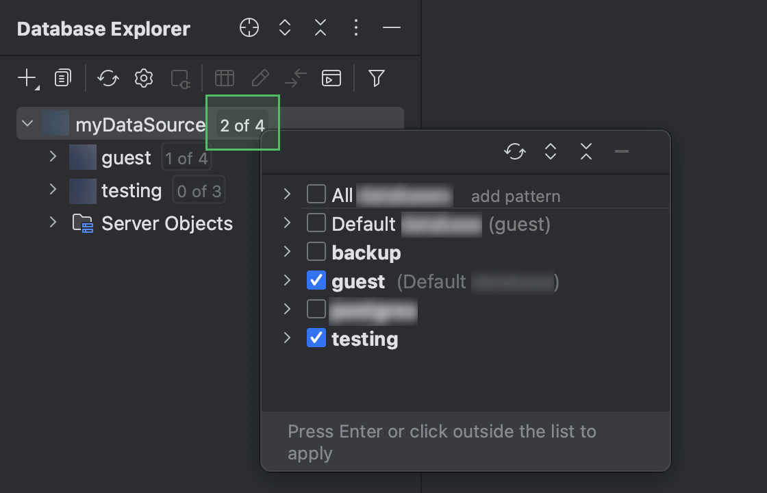 Datagrip Database