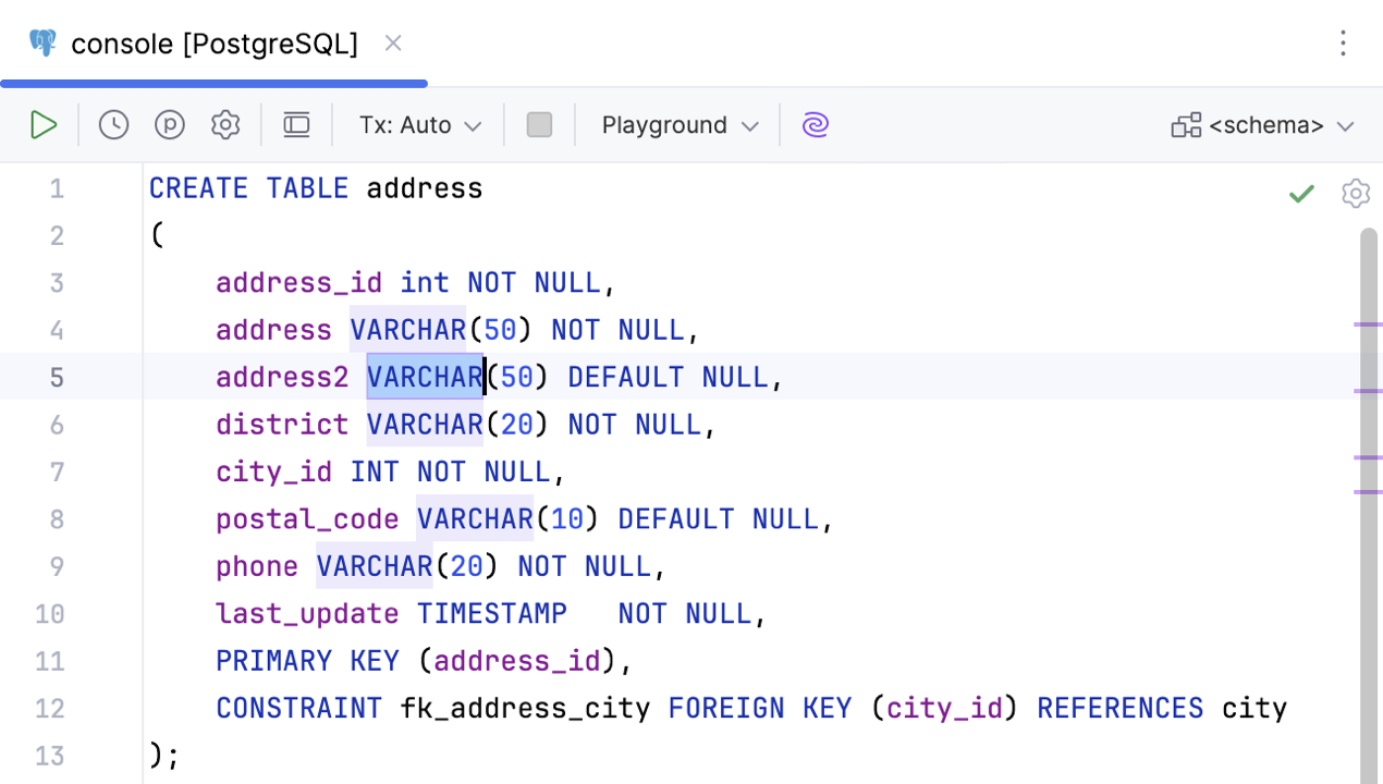 Occurrences of selected text are highlighted in the editor Occurrences of selected text are highlighted in the editor