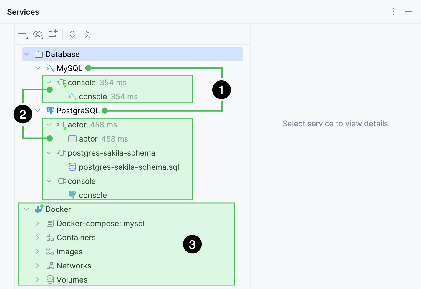 The Services tool window