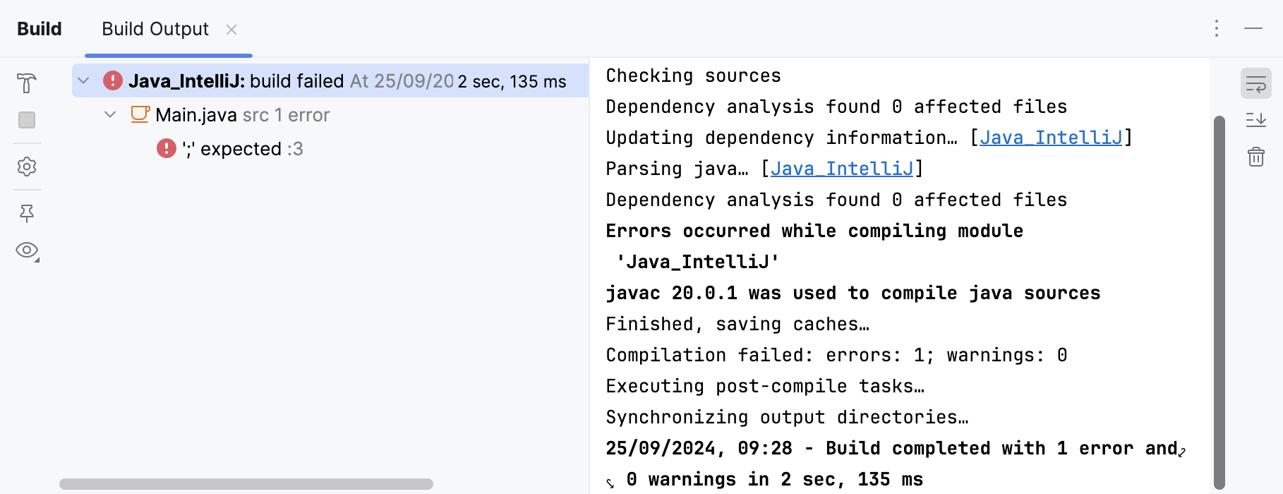 Build tool window: error navigation