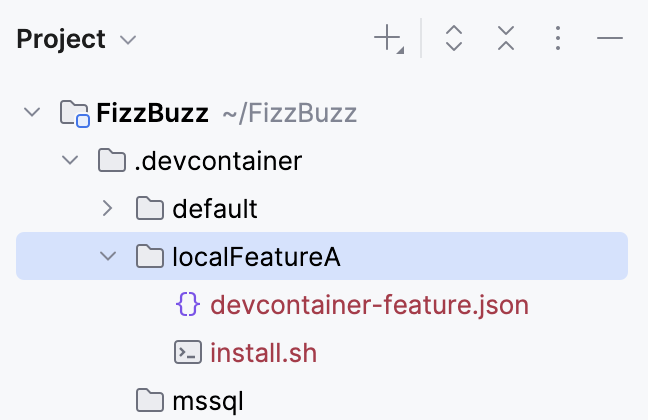 Local feature folder