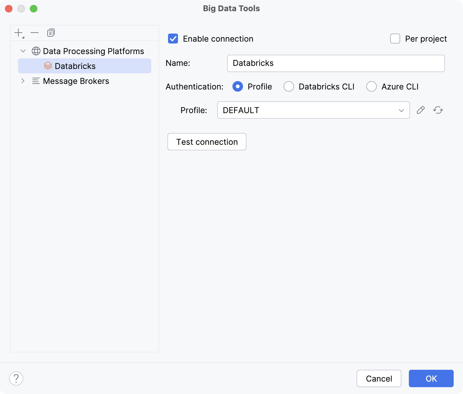 Connect to Databricks via Profile