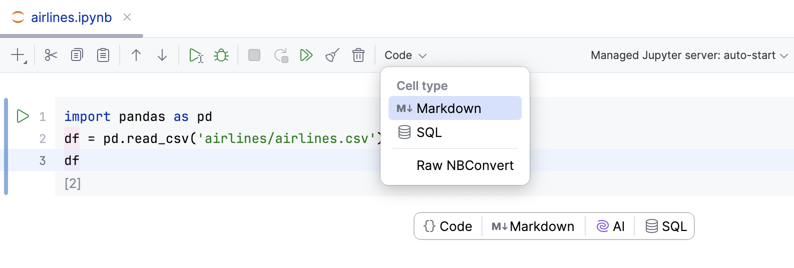 Select a cell type Select a cell type