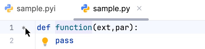 Jumping from stub to its implementation