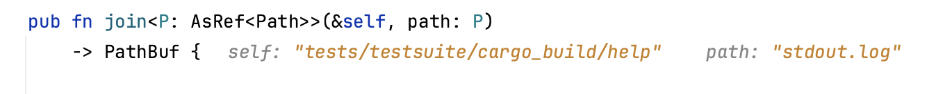 Inline values of the variables change with each step