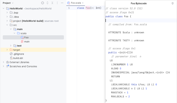Show Bytecode Show Bytecode