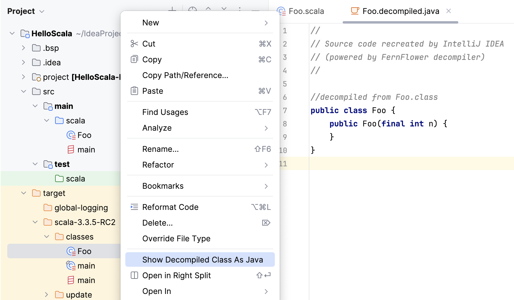 Show Decompiled Class As Java Show Decompiled Class As Java