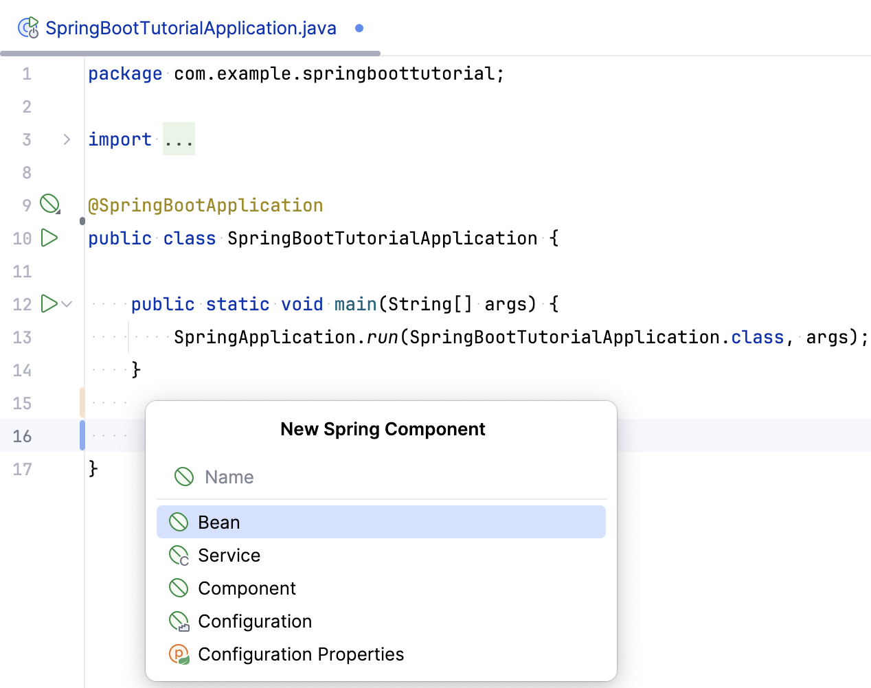 Spring file templates Spring file templates