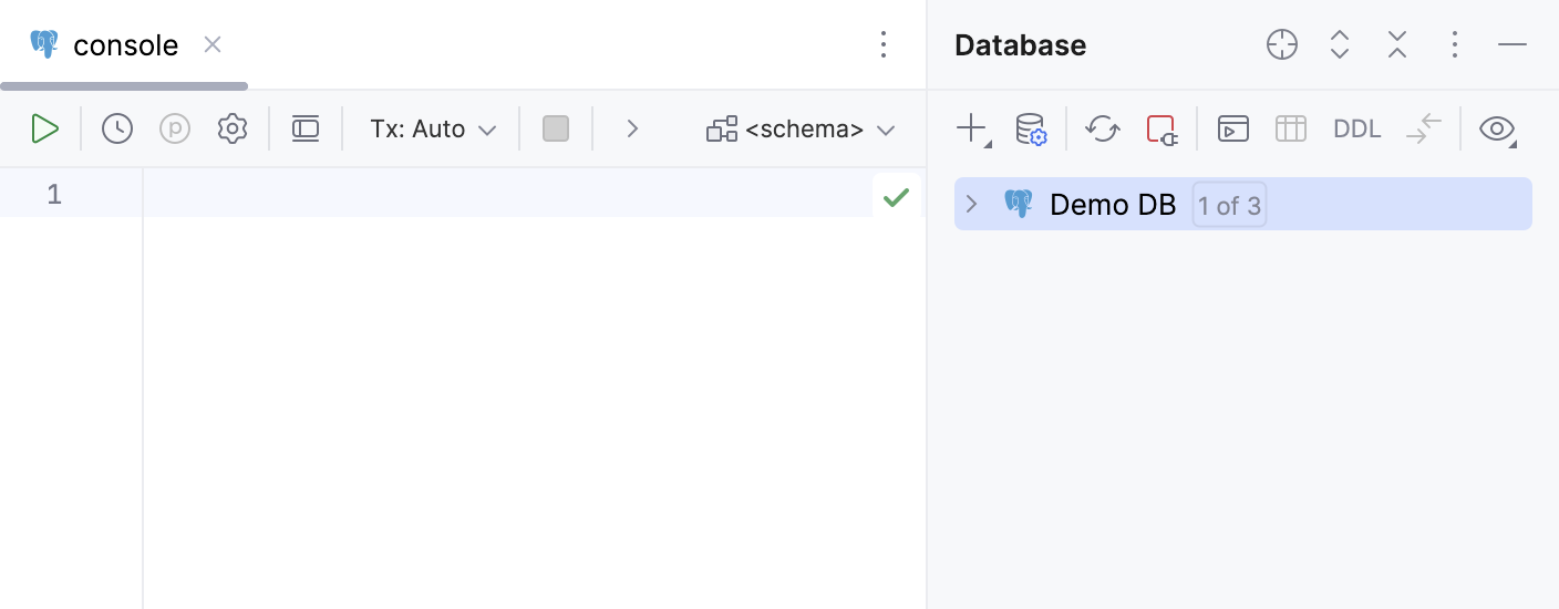 New data source in Database Explorer New data source in Database Explorer