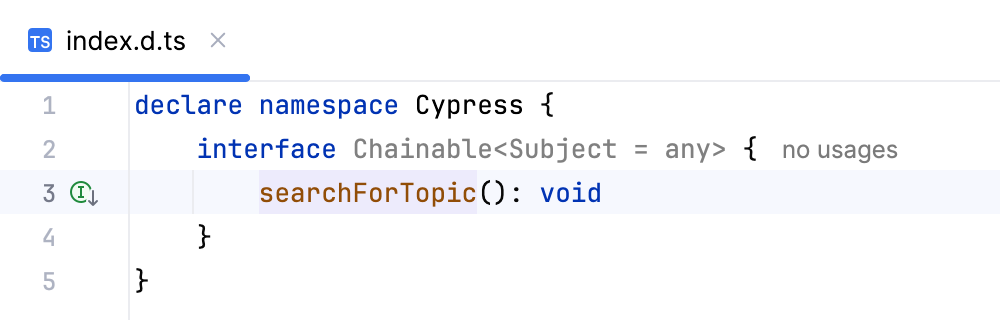 生成的 TypeScript 声明