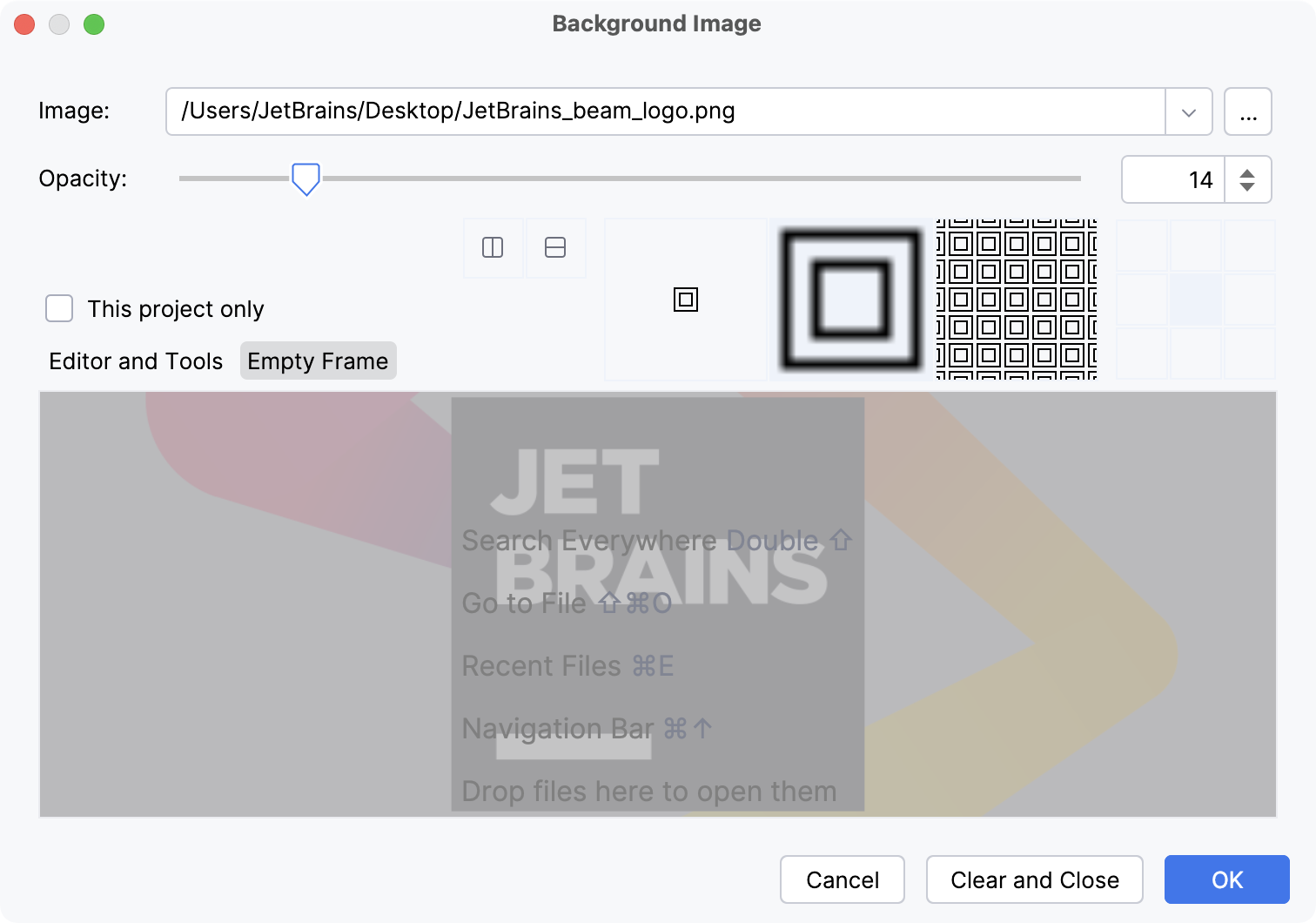 Background image intellij idea documentation