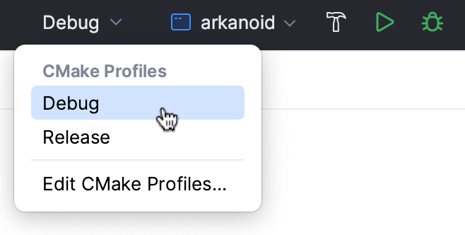 CMake 配置文件切换器