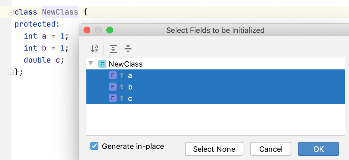 生成构造函数 生成构造函数