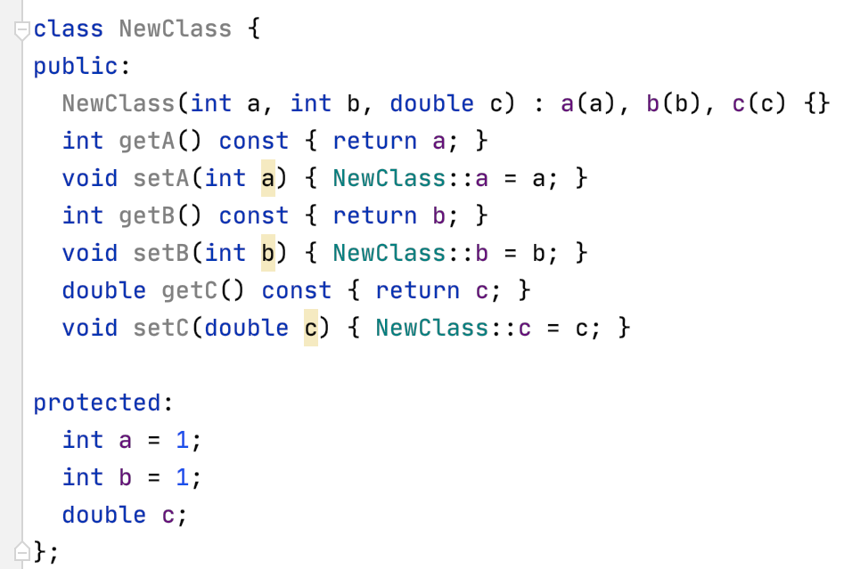 getter 和 setter 就地生成 getter 和 setter 就地生成