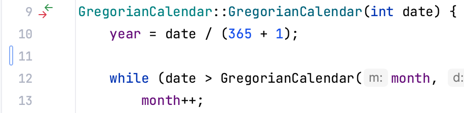 暂存更改的滚动条标记