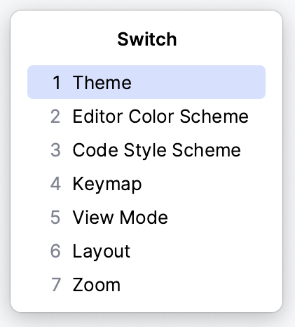 快速方案切换器