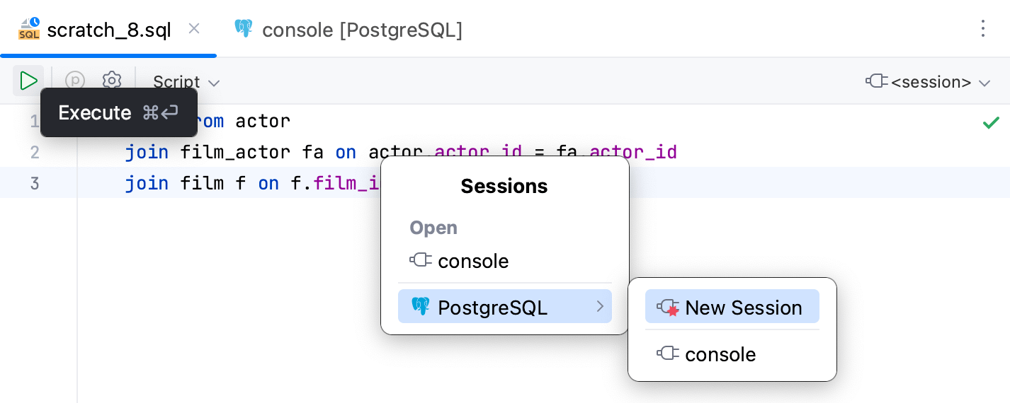Attach a scratch file to a session Attach a scratch file to a session