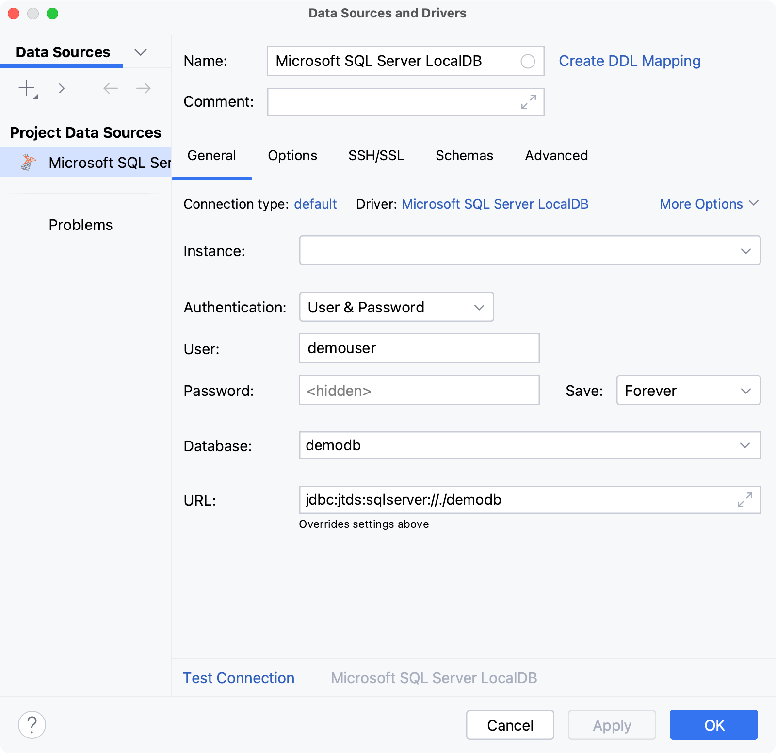 Microsoft SQL Server LocalDB | RustRover Documentation