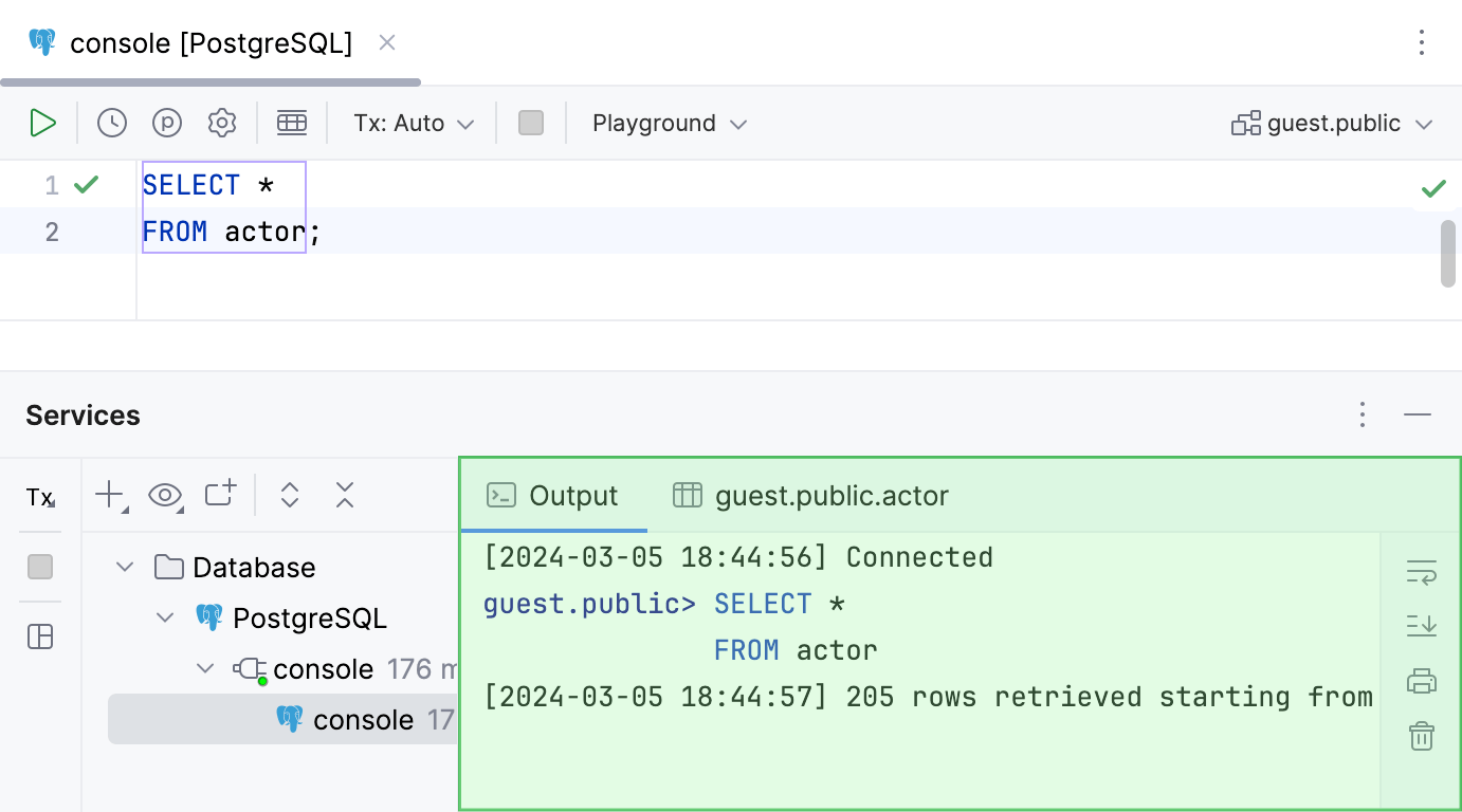 “输出”选项卡