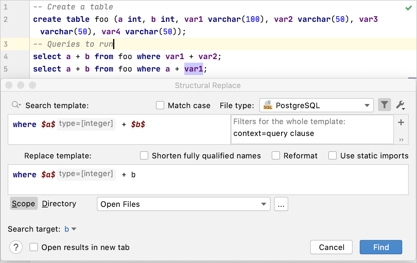 替换一个目标结构 替换一个目标结构