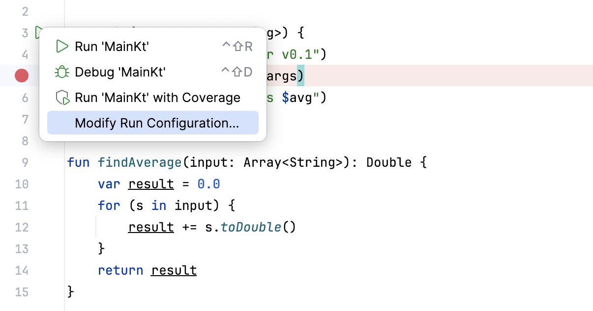 工具栏中的运行按钮