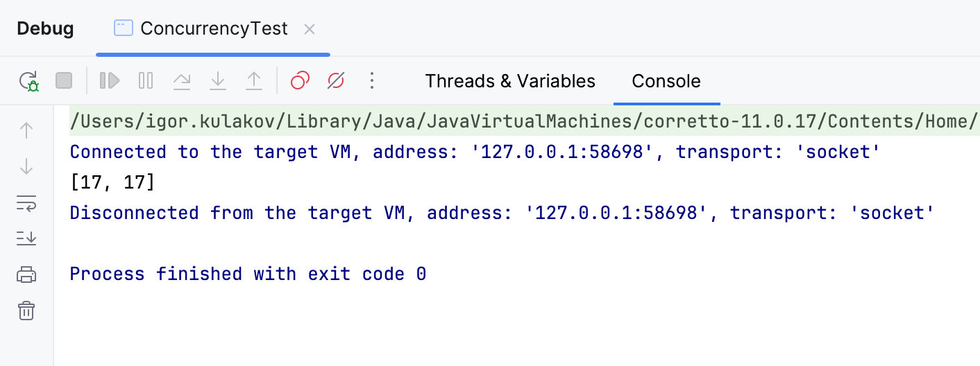 调试工具窗口的控制台选项卡