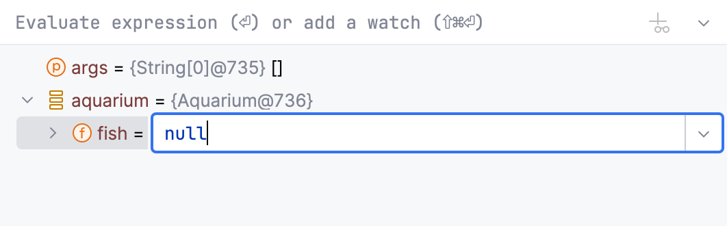 将 'fish' 字段设置为 null