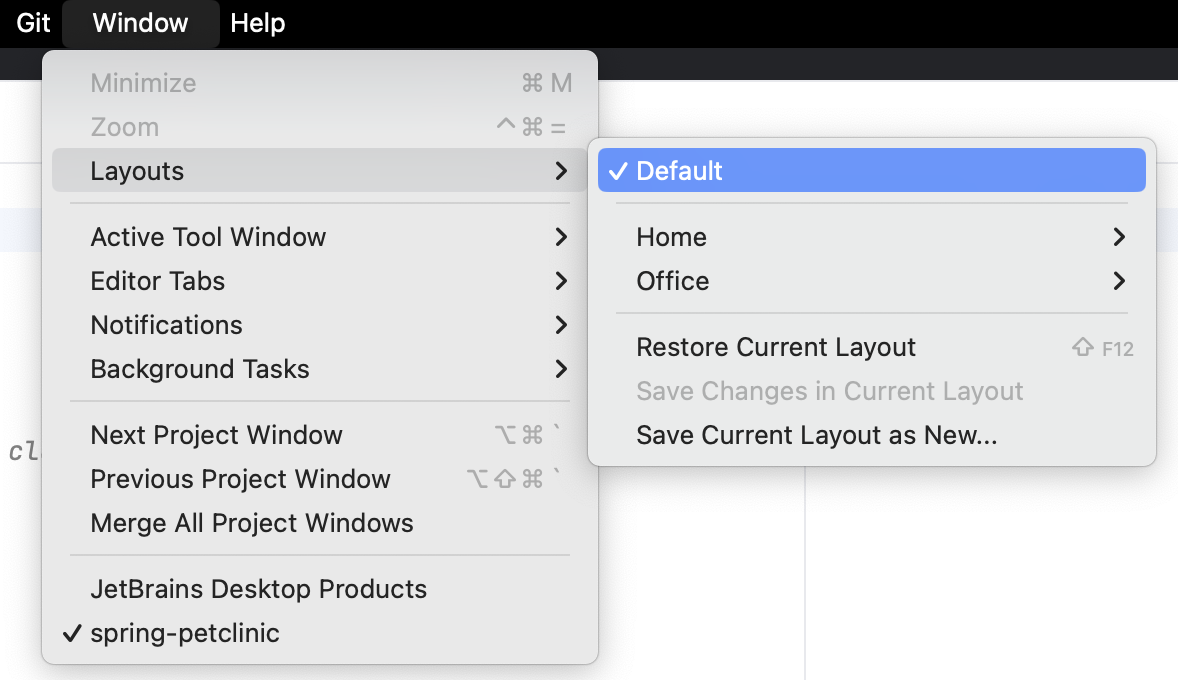 文本光标定位在 布局 下的 Default