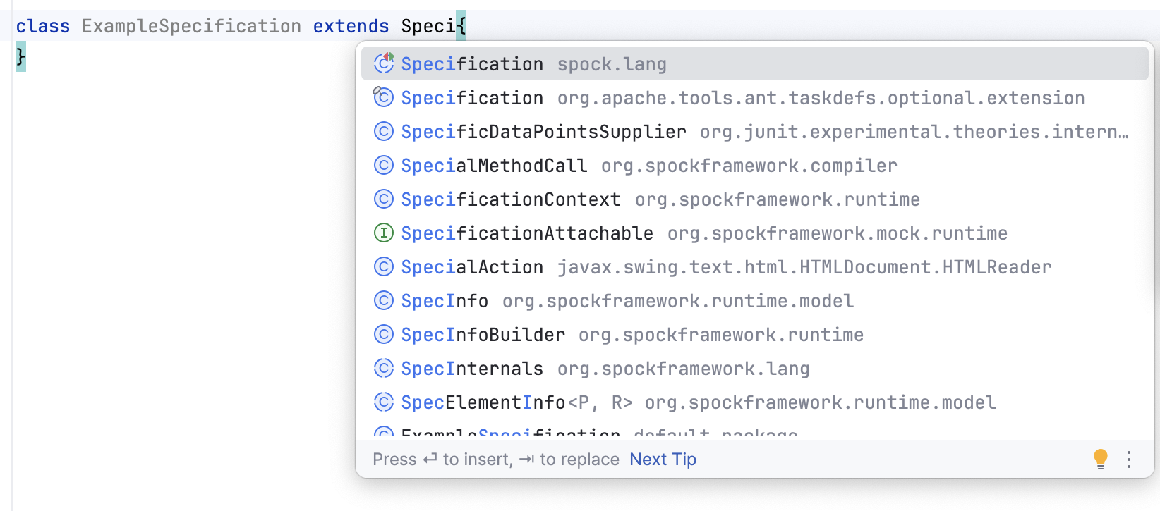 扩展 Spock 测试类