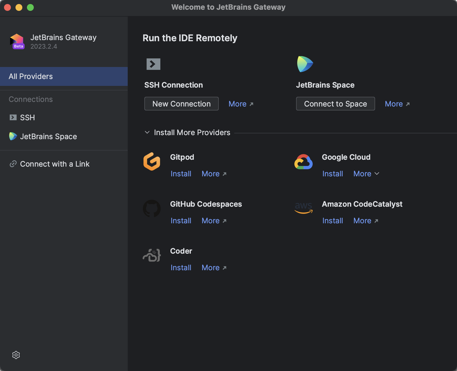Connect and work with JetBrains Gateway | IntelliJ IDEA Documentation