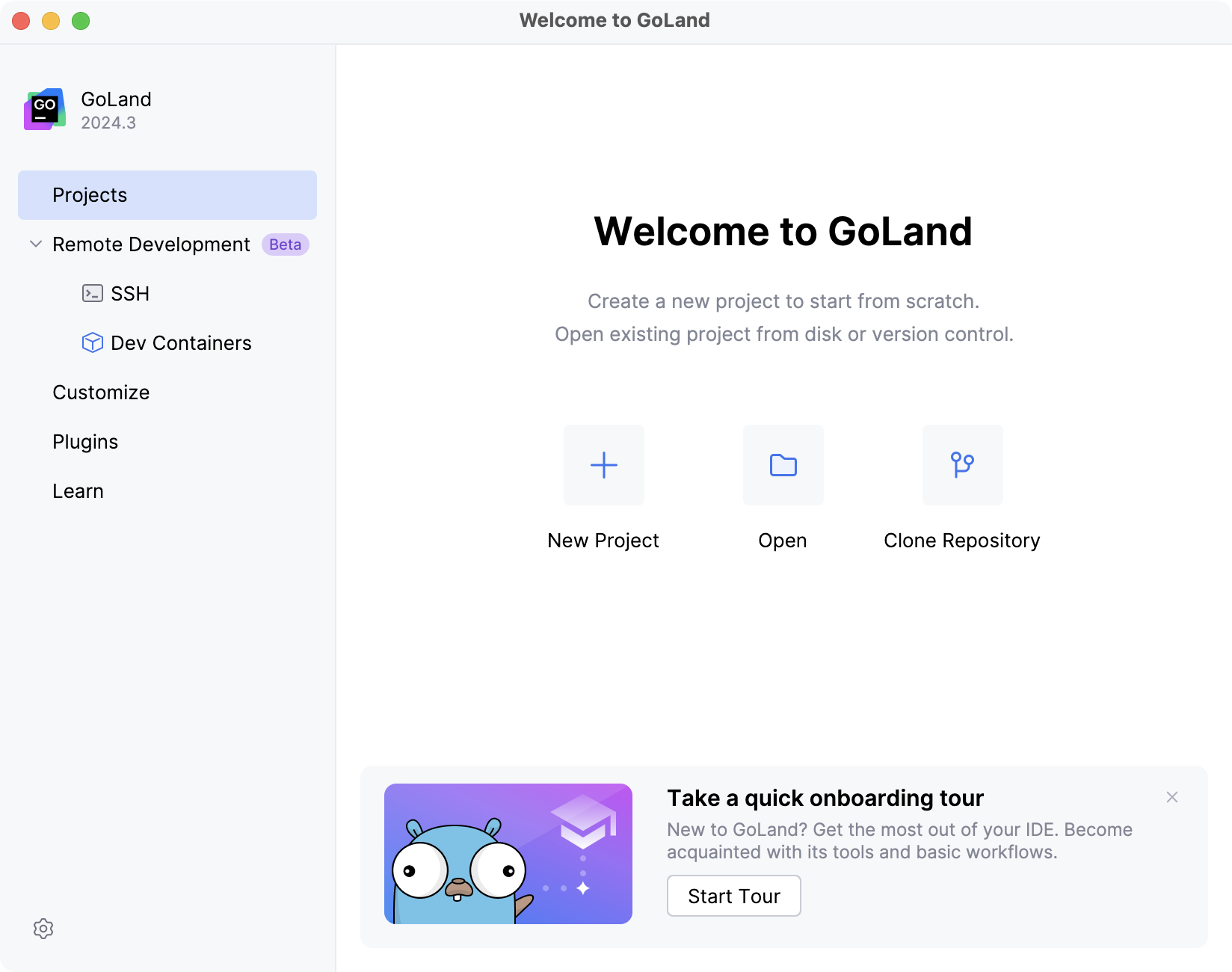 Welcome screen Welcome screen