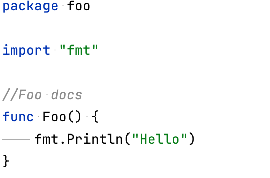 在注释前添加一个空格