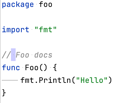 在注释前添加一个空格