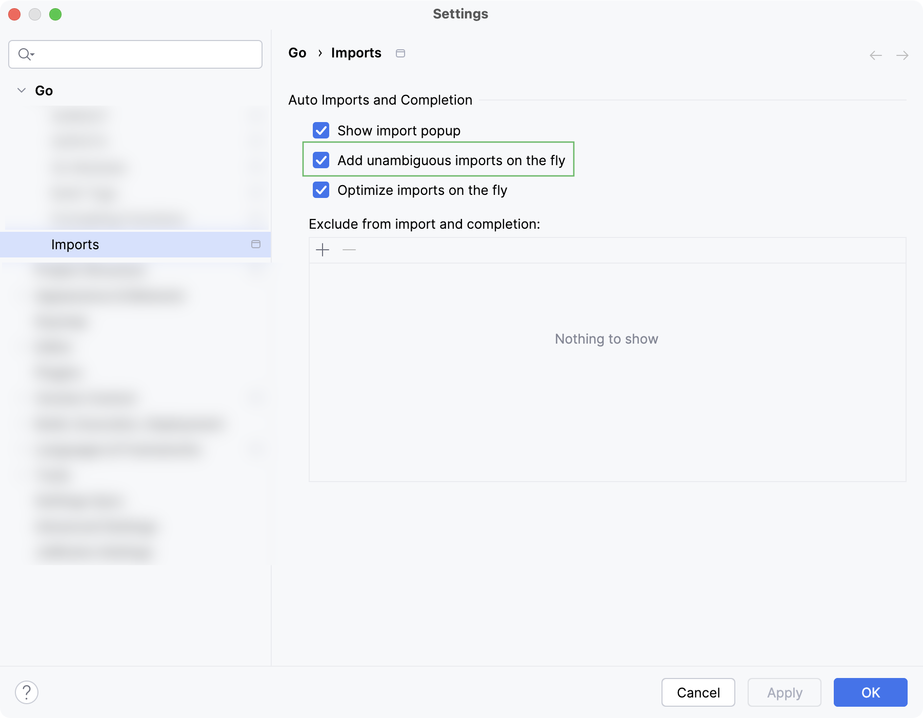 Add unambiguous imports on the fly checkbox Add unambiguous imports on the fly checkbox