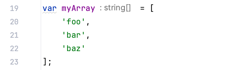 Array literals Array literals