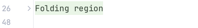 Code folding options: Custom folding regions Code folding options: Custom folding regions