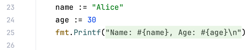 Code folding options: Format strings Code folding options: Format strings