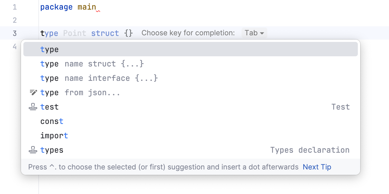 Basic completion Basic completion