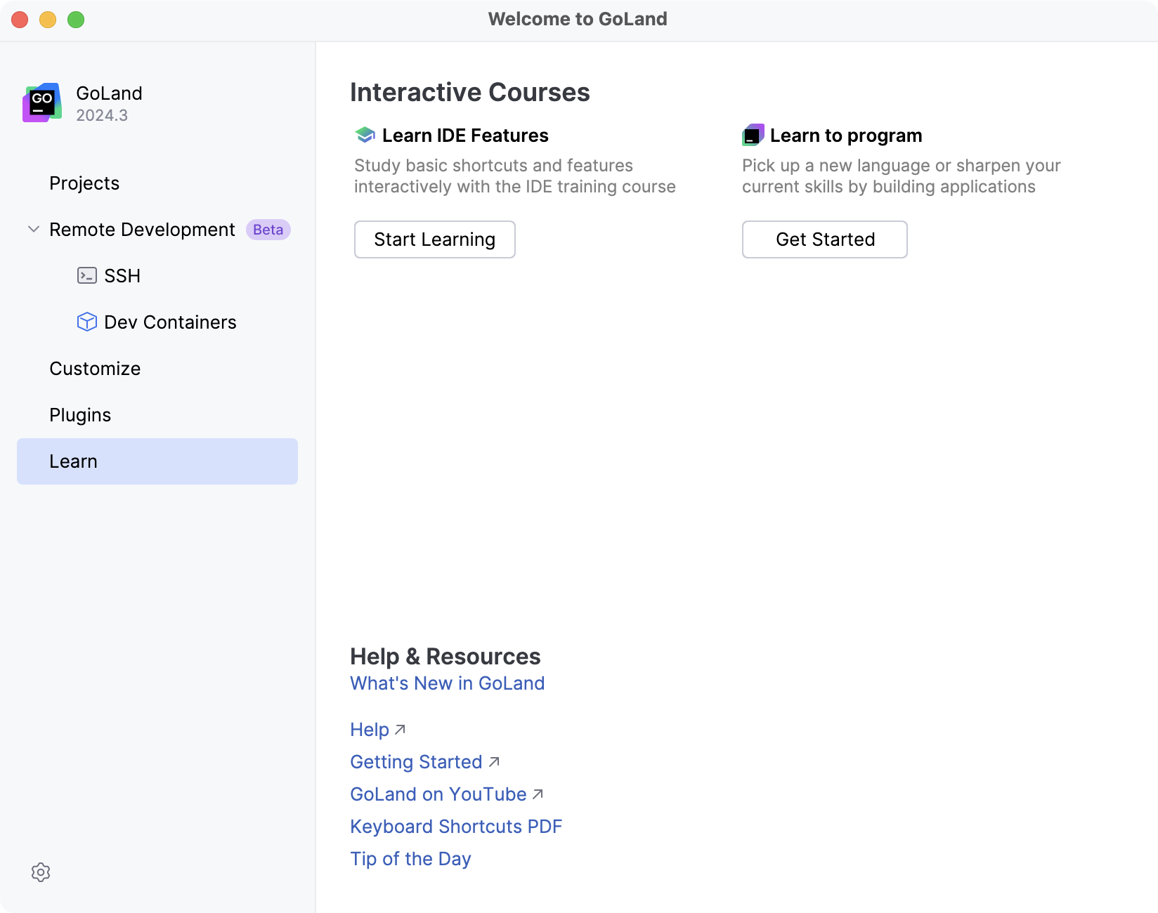 Start Learning Start Learning