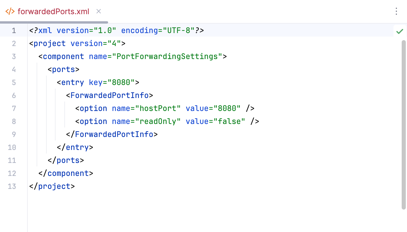 Forwared ports Forwared ports