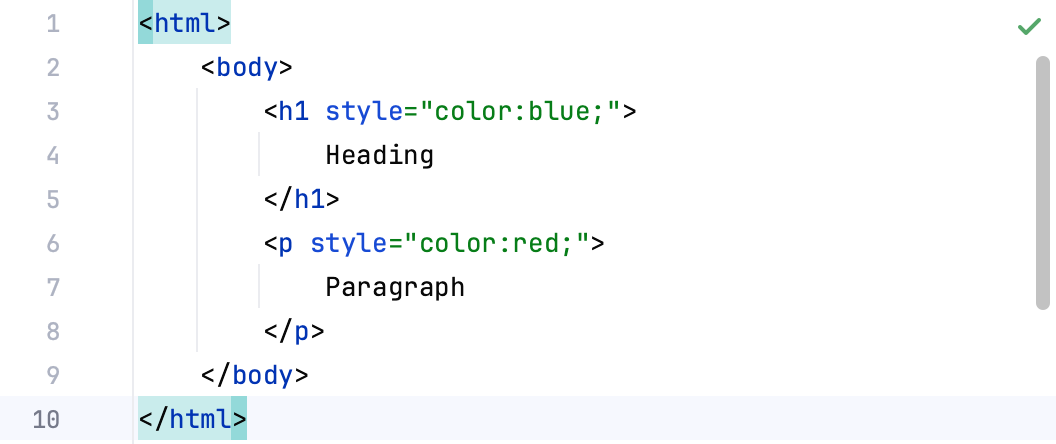 HTML 'style' attribute HTML 'style' attribute