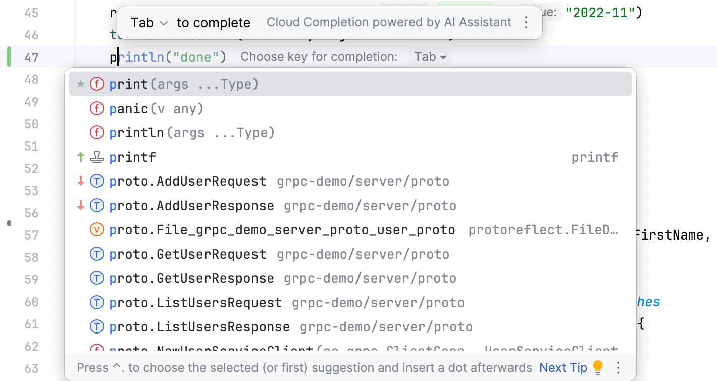 ML-assisted completion with markers ML-assisted completion with markers