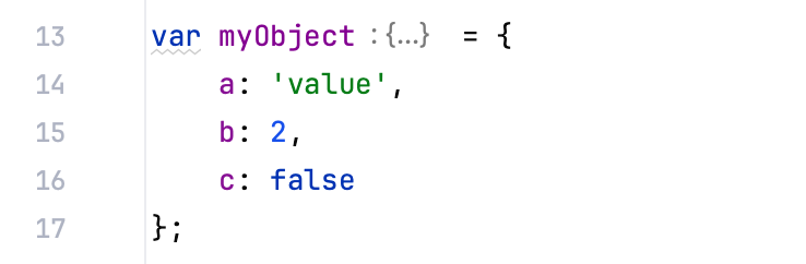 Object literals Object literals