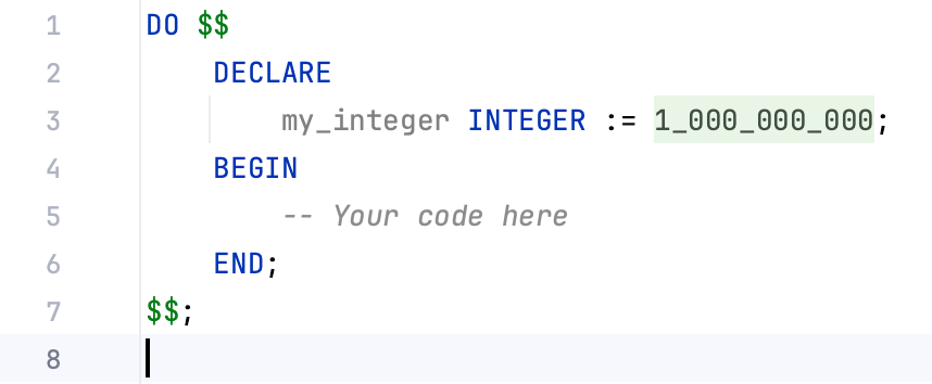 Put underscores inside numeric literals (6-digit or longer) Put underscores inside numeric literals (6-digit or longer)