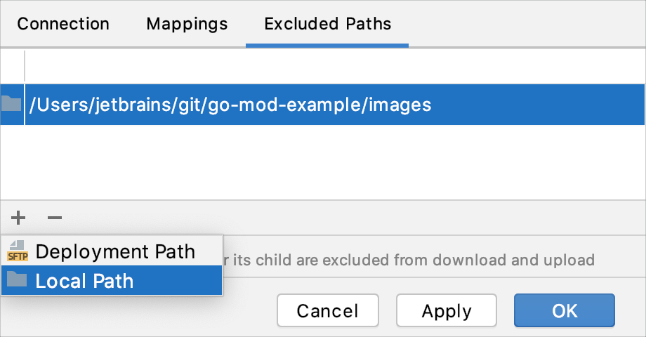 Exclude a local folder Exclude a local folder