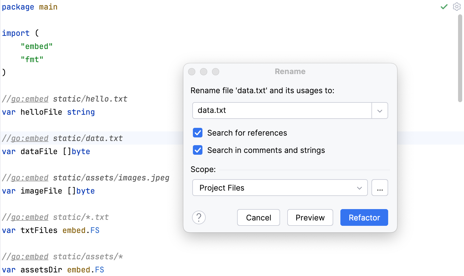 Rename files and directories Rename files and directories