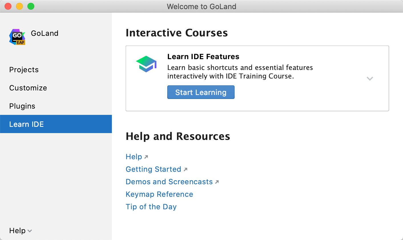 Run a lesson from the Welcome Screen Run a lesson from the Welcome Screen
